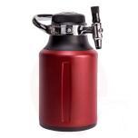 GrowlerWerks uKeg™ 1,9 l Drucktank, Sprudler, rot