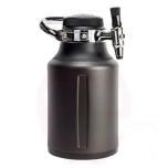 Spiediena tvertne, Bubbler GrowlerWerks uKeg™ 1.9L, melna