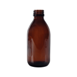 Apteek-Glasflasche 200 ml, braun für 28-mm-Verschluss