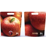 Säilytyspussi 3 l pystysuora punainen omena pouch-up (+80C)