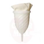 Plastic spiral funnel - 15 cm