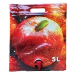 Säilytyspussi 5l pystysuora punainen omena pouch-up (+80C)
