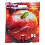 5L- stand up pouches, red apple