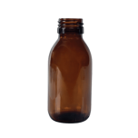 Bottle brown/amber 100ml. 28mm