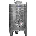 Closed wine tank 1100 l with two cooling jackets