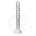 Graduated glass measuring cylinder 100 ml - plastic base