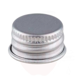 Metal cap 18mm GL18, silver