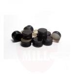 Metal cork 28mm GL28, black prethreaded