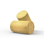 Agglomerated cork 44x24mm 0,5-2mm