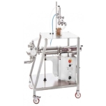 DOSELITE VOLUMETRCI FILLER ON FRAME WITH WHEELS WITH RANGE FROM 50 to 1300 cc,