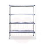 Aluminium storage rack 1280x405x(H)1685