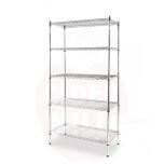 Storage rack with 5 shelves 910x455x(H)1830