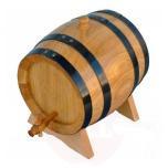 Barrel 1l light with brass valve and black rims+medium roast