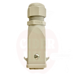 Industrial plug 3/4pol. complete 9,00 pc. 16,75 25,00 113,06 (1) 3/4pol + PE, plastic, screw connection
