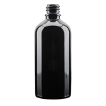 Round glass bottle 100 ml, dark violet, fi 18 mm