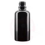 Round glass bottle 50 ml, dark violet, fi 18 mm