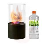 Bioethanol fireplace Dorre black + ethanol 1l