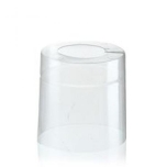 Thermo shrinkable capsule Ø37x35mm 25pc transparent, open top 