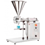 BENCH TOP VOLUMETRIC FILLER WITH RANGE FROM 5 TO 380 ML with valve DN25 for thick products
