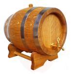 Oak Barrel 20L FRENCH OAK, stainless steel rims