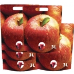 3L- stand up pouches, red apple
