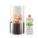 Bioethanol fireplace Dorre stainless + ethanol 1l