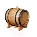 Barrel 5l light with brass valve and black rims+medium roast