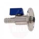 Ball valve connector clamp 1.5"/50.5mm for 12mm hose
