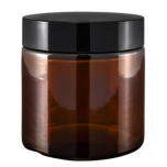 brown glass jar 100ml with cap