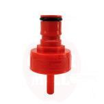 Red Ball Lock Plastic Carbonation Cap x 6.35 mm