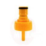 Yellow Ball Lock Plastic Carbonation Cap x 6.35