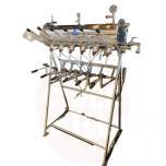 Renting machine: 6 head manual, counter pressure filler