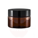 Brown glass jar 30ml with cap