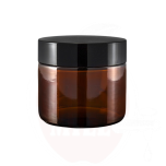 Brown glass jar 50ml with cap