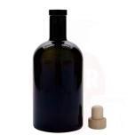 Glass bottle 500ml Farmacia, black