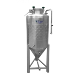 Conical tank 300l with cooling shirt, 60°cone base