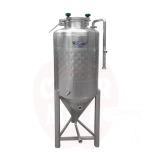 Conical tank 300l with cooling shirt, 60°cone base