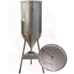 Cone tank 300l with floating lid, 60° cone base