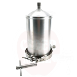 Hop dosing unit with flow-through, hop infuser