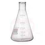 Laboratory glass Erlenmeyer 3000ml, borosilicate glass