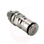 Ball-lock CO2 fitting with 1/4-inch through pipe, for beer kegs