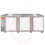 Beer Cooler Grand Deluxe 3 with Three Glass Doors, Stainless Steel