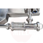 Pipeline filter 1mm with sight glass, stainless steel