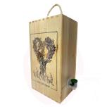 Wooden box 3L, for bag-in-box storage bags