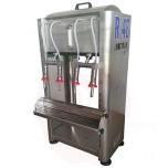 Filling machine with 4 filling heads without pump and level sensor