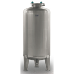 Pressure tank 1100L/3bar, stainless, cone base