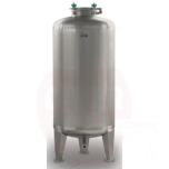 Pressure tank 1100L/3bar, stainless, cone base