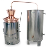 Destilaator 60L multifunktsionaalne gaas/tahkeküte