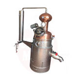 Destilaator 500l, gaasiküttel, sfääriline ots