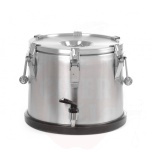 Insulated portable container – with a tap, HENDI, Profi Line, 15L, ⌀330x(H)280mm